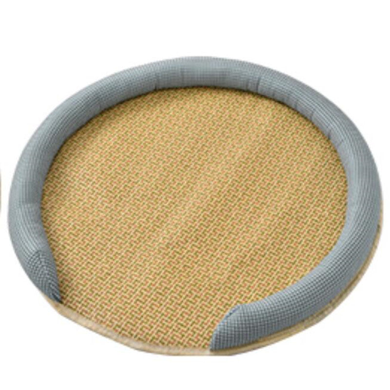 Cooling Mat for Cats - Rattan Pet Bed with Breathable Cushion and Summer Mattress