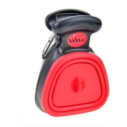 Dog Pet Travel Foldable Pooper Scooper with 1 Roll Decomposable Bags Poop Scoop Clean Pick up Excreta Cleaner Epacket Shipping