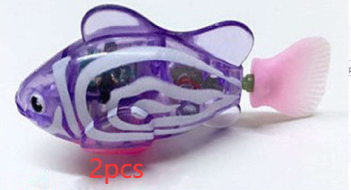 Cat Interactive Electric Fish Water Toy for Indoor Play Swimming Robot Fish Toys for Cat Dog Pet Baby Swimmer Bath Robofish Toys