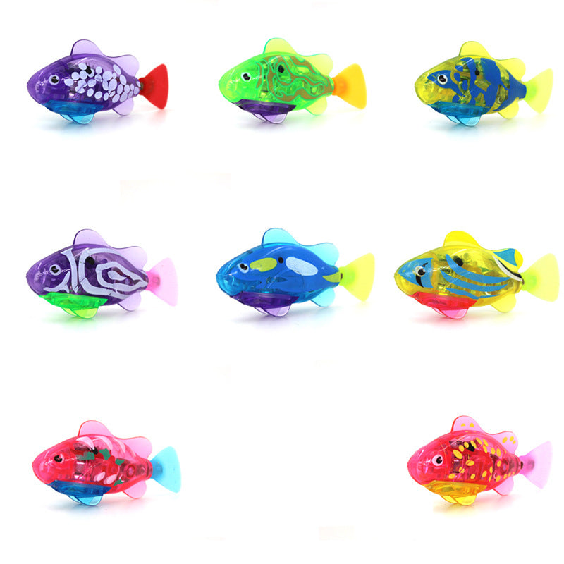 Cat Interactive Electric Fish Water Toy for Indoor Play Swimming Robot Fish Toys for Cat Dog Pet Baby Swimmer Bath Robofish Toys